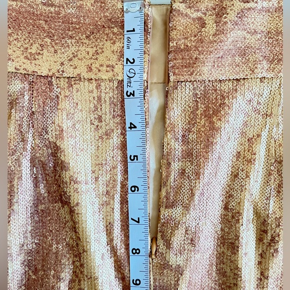 CLEARANCE Antonio Melani - Size 14 Gold/ Metallic Snake skin skirt NWT - Picture 4 of 8